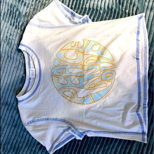 BRAND NEW WITH TAGS!! Peace and love cropped tee!